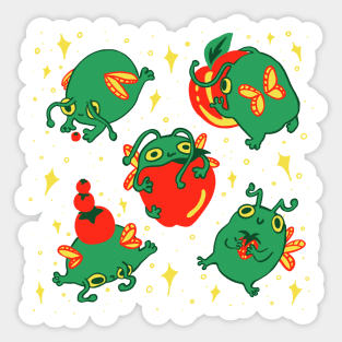 Fruity fairy froggies Sticker